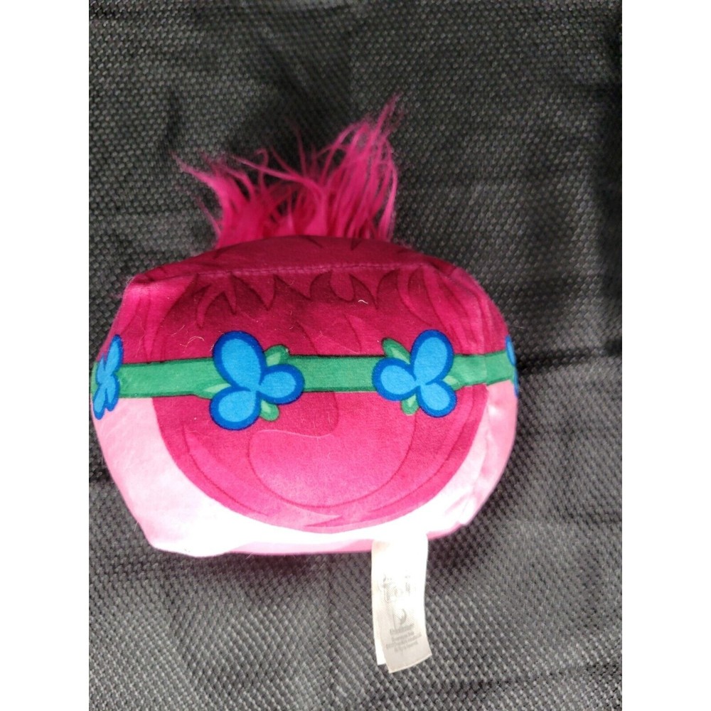 Dreamworks Troll Pink Poppy Soft Plush Squared Cubd Movie Toy Stuffed Squishy 4" - Picture 2 of 6